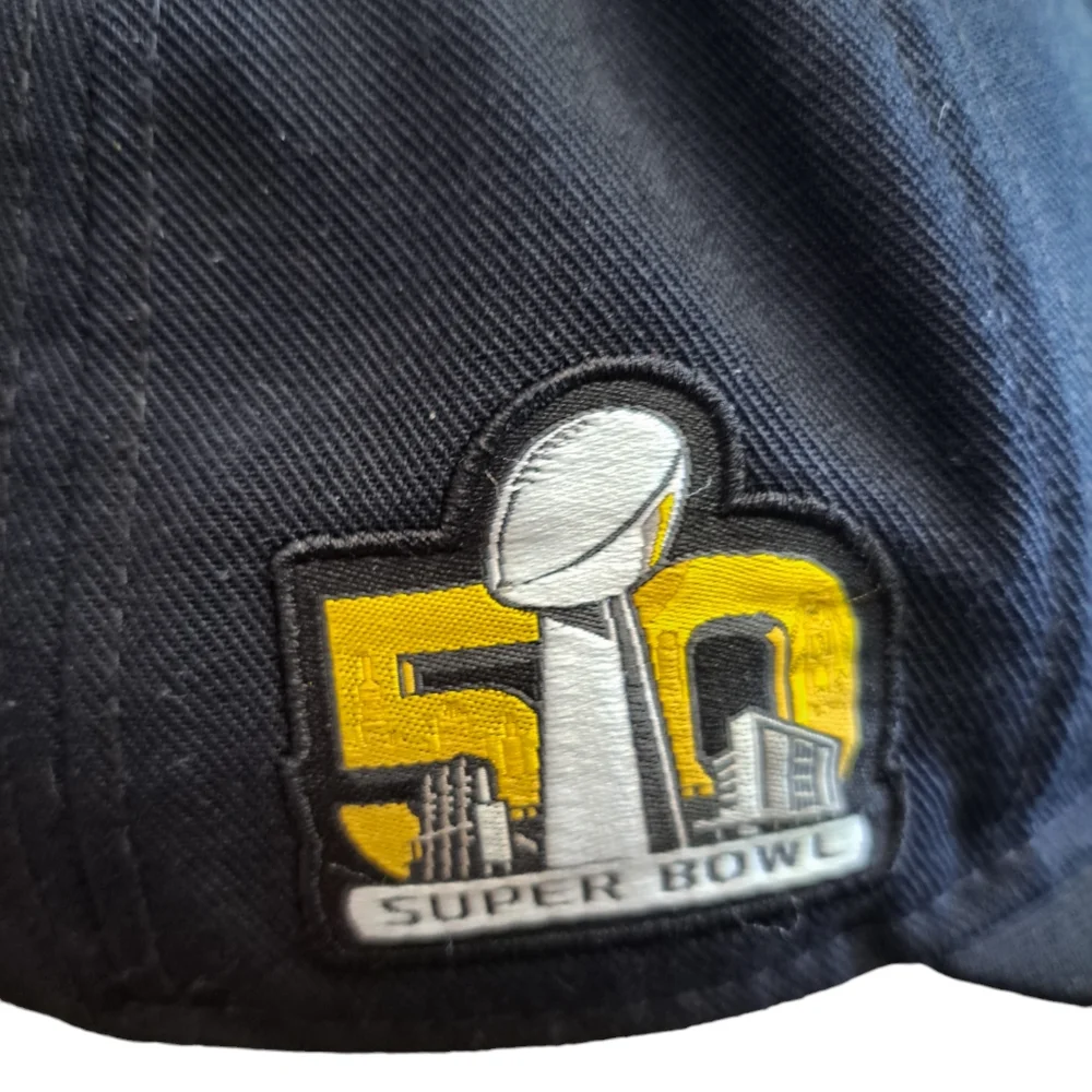 Nike Hat Mens One Size Adjustable Carolina Panthers Swoosh Football Superbowl 50